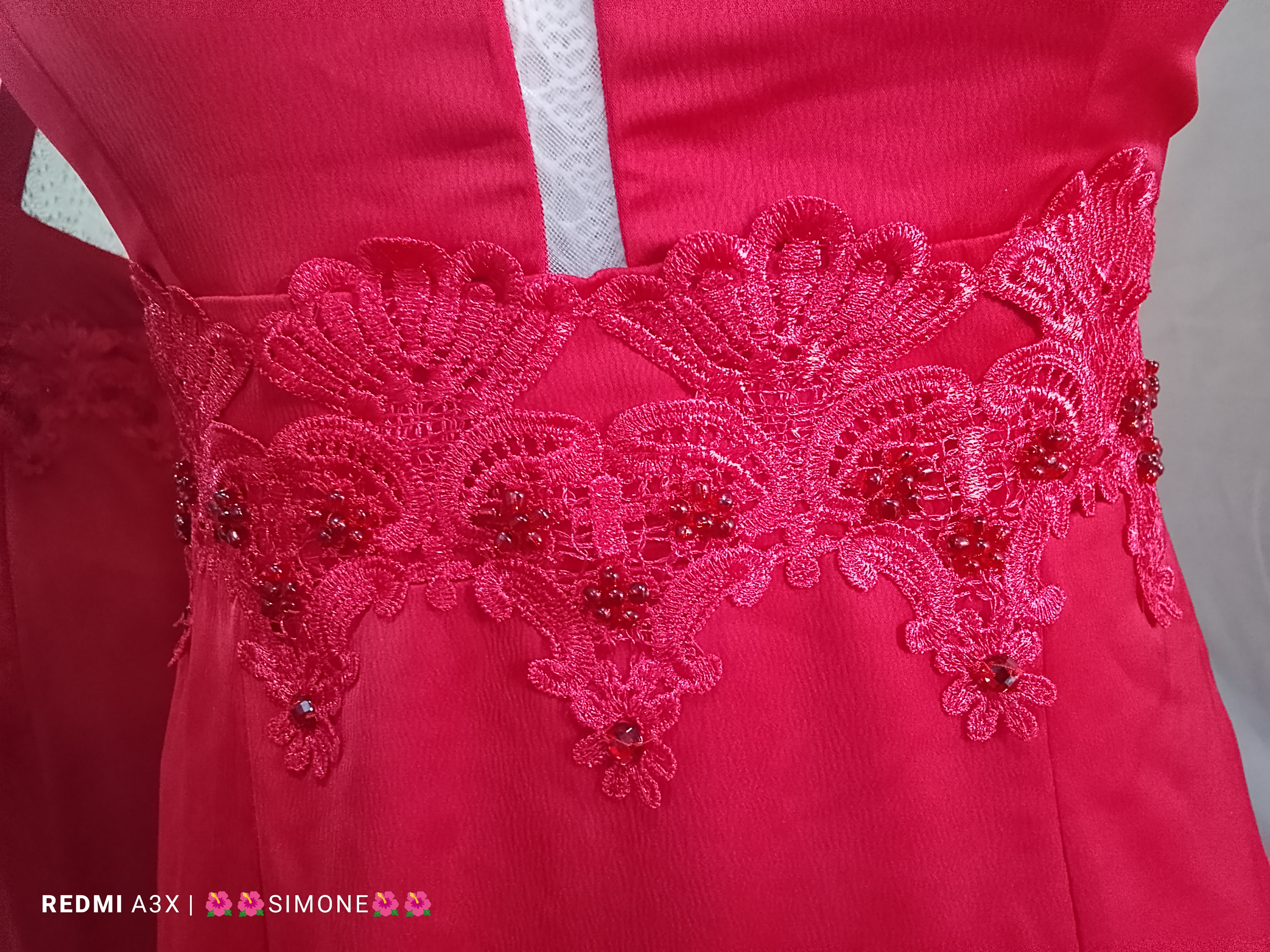 Vestido de festa vermelho tamanho G usado uma vez  miniatura 2