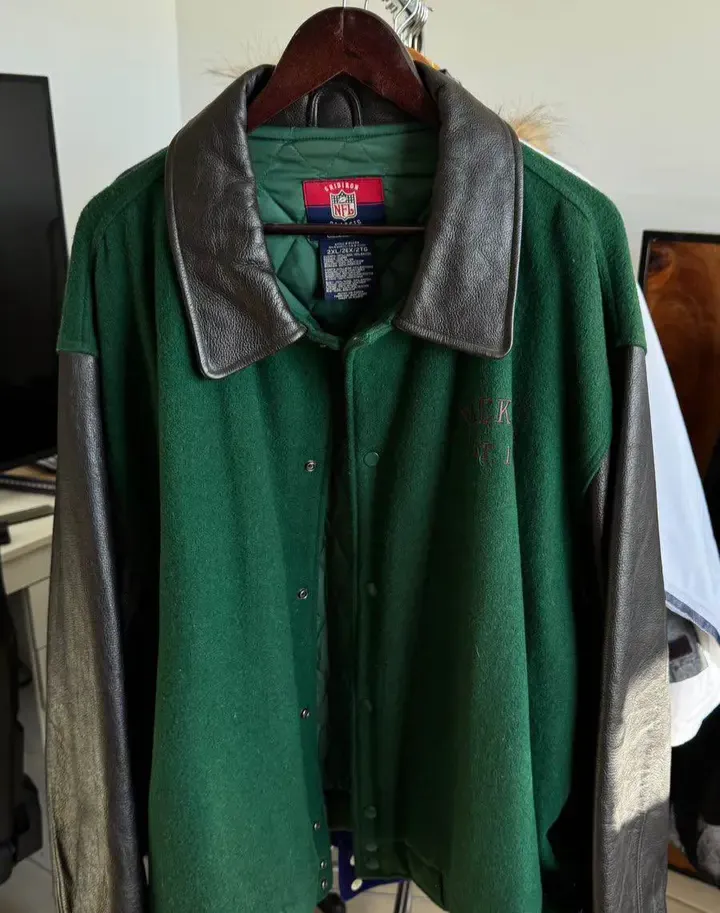 Jaqueta College Green Bay Packers Vintage miniatura 2