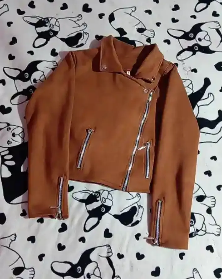 Jaqueta Marrom Estilo Motociclista!