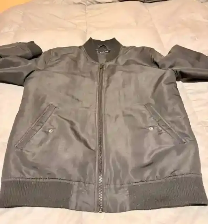 Jaqueta Bomber Masculina Preta