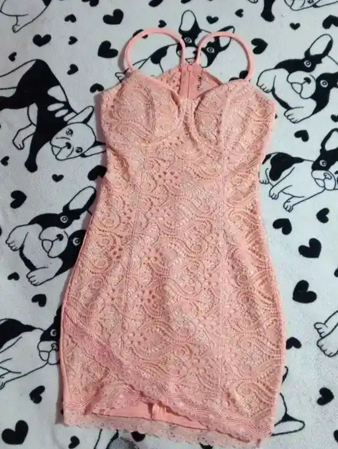 Vestido Renda Rosê Novíssimo!