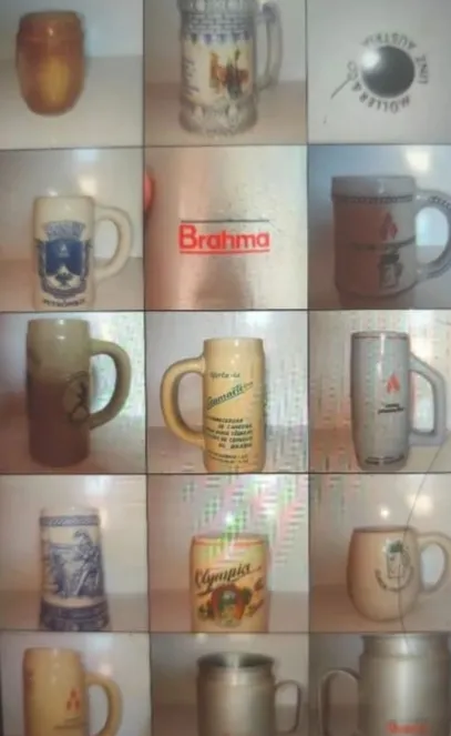 Grande coleção de canecas de cerveja - Antiguidade - Colecionismo miniatura 4
