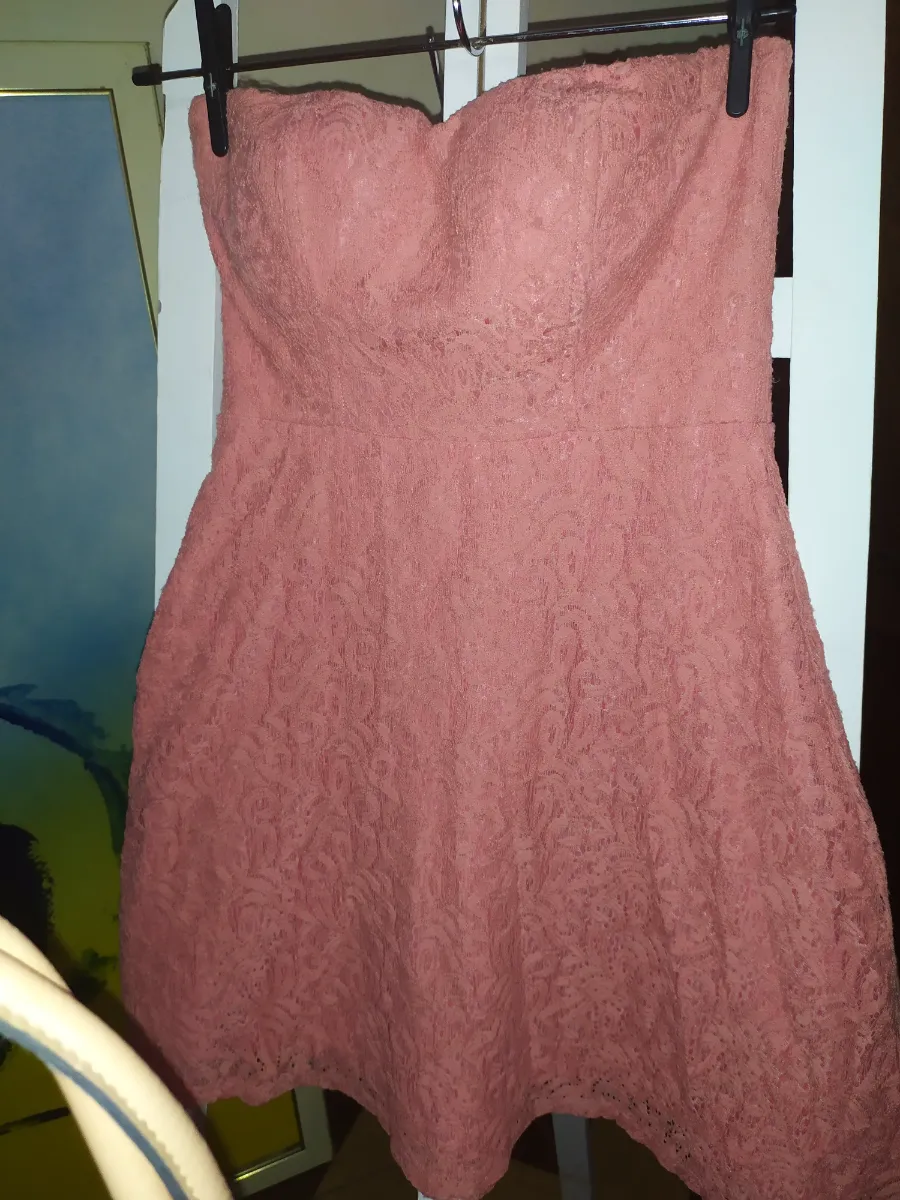 Vestido rosa  miniatura 3