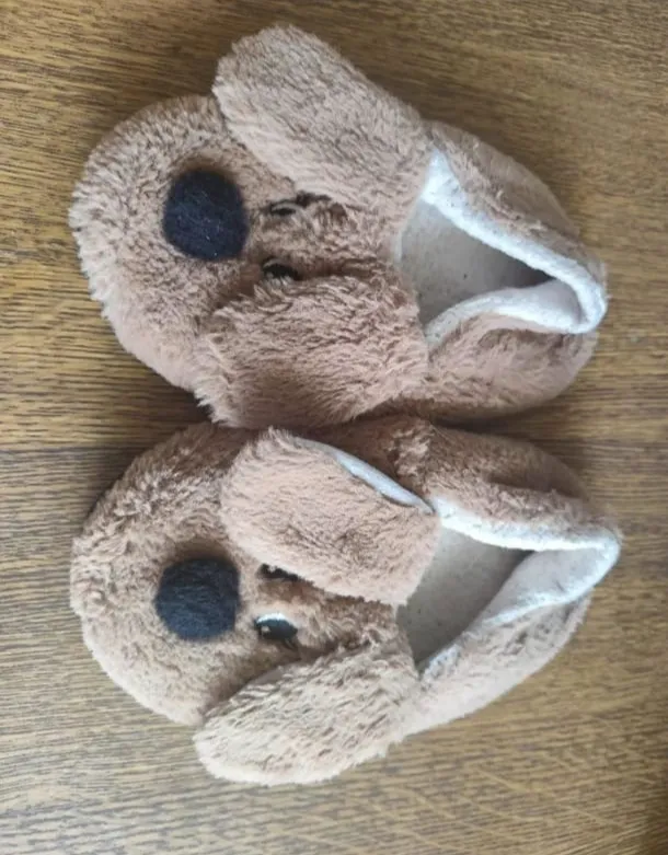 Pantufa cachorrinho caramelo - adulto