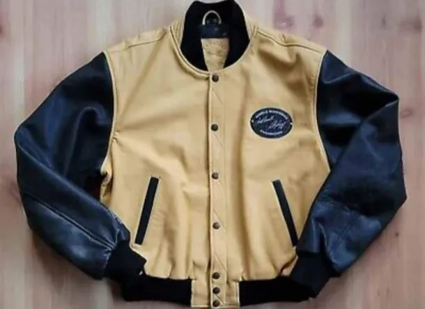 Jaqueta Kawasaki em couro miniatura 2