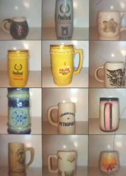 Grande coleção de canecas de cerveja - Antiguidade - Colecionismo