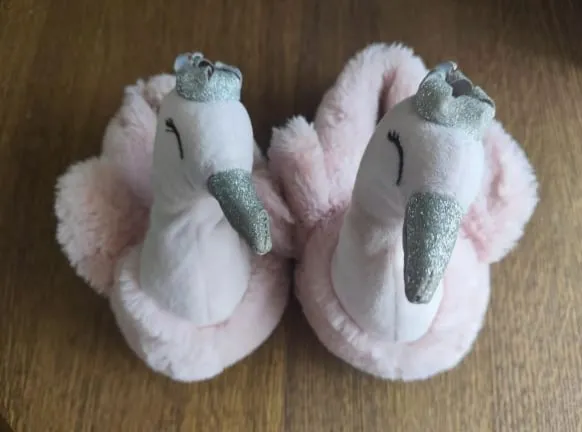 Pantufa flamingo rosa - infantil