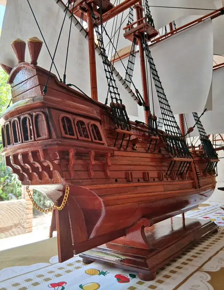 Réplica de Galeão Espanhol em Madeira! miniatura 2