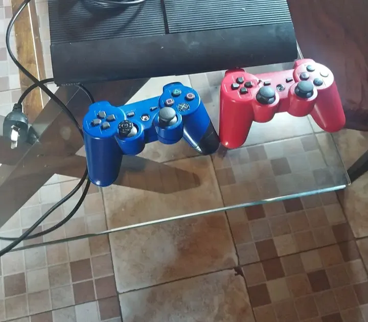 Controles PS3 Dualshock - Azul e Vermelho!