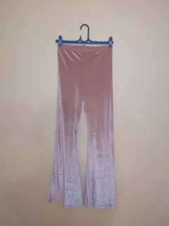 Calça Flare Veludo Rosê miniatura 2