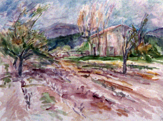 Provence huis in boomgaard