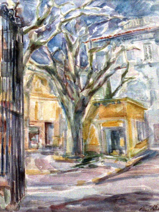 corfu gele huizen