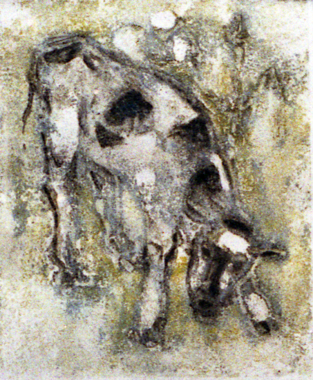 Kalfje (monoprint)