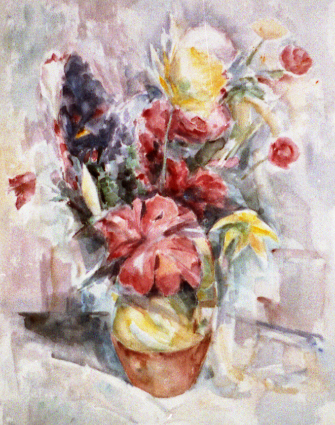 bouquet in provencaalse vaas
