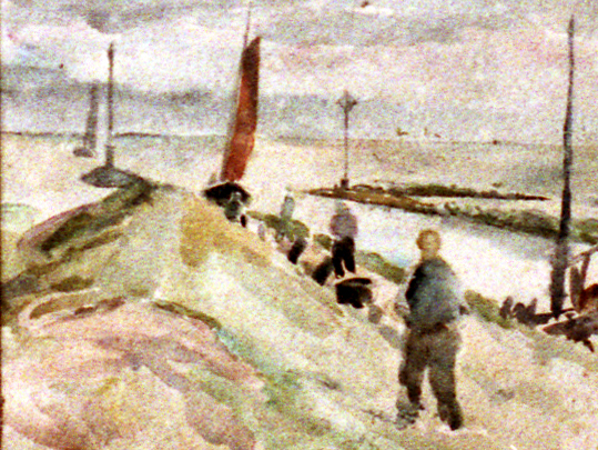 Spakenburg, boot en visser