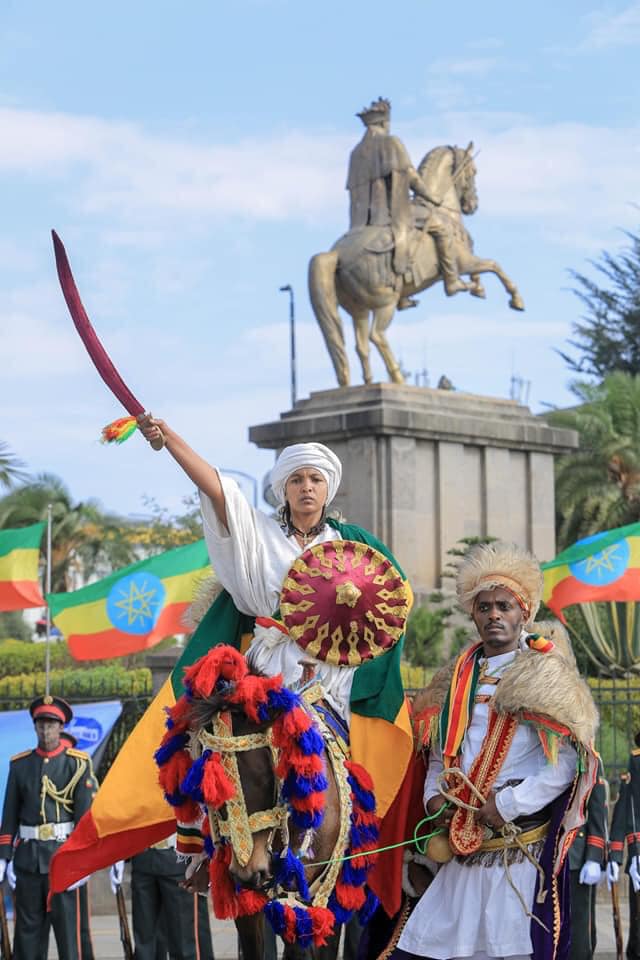 People celebrating Adwa Victory Day.