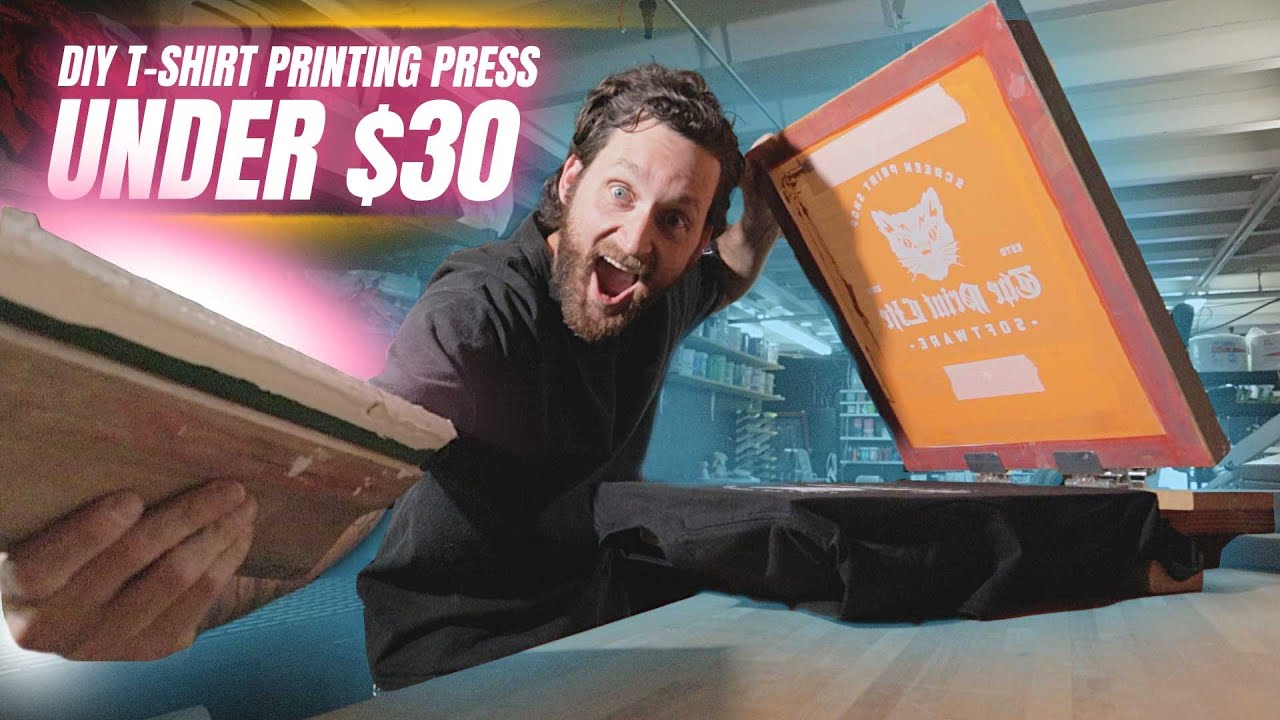 $30 Screen Print Press: No Excuses, Just Profit