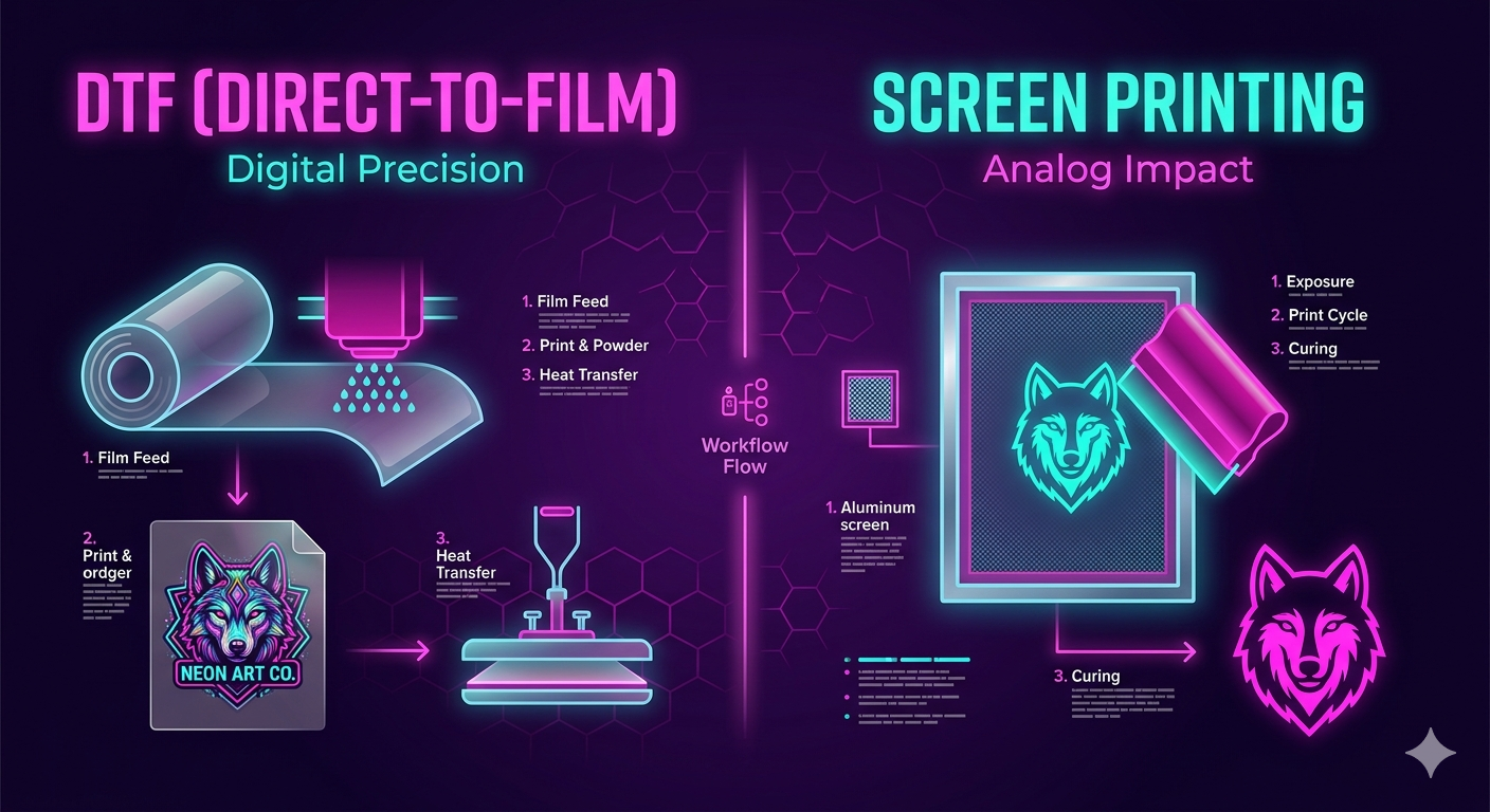 DTF vs. Screen Printing: The Truth About Your Profit Crossover