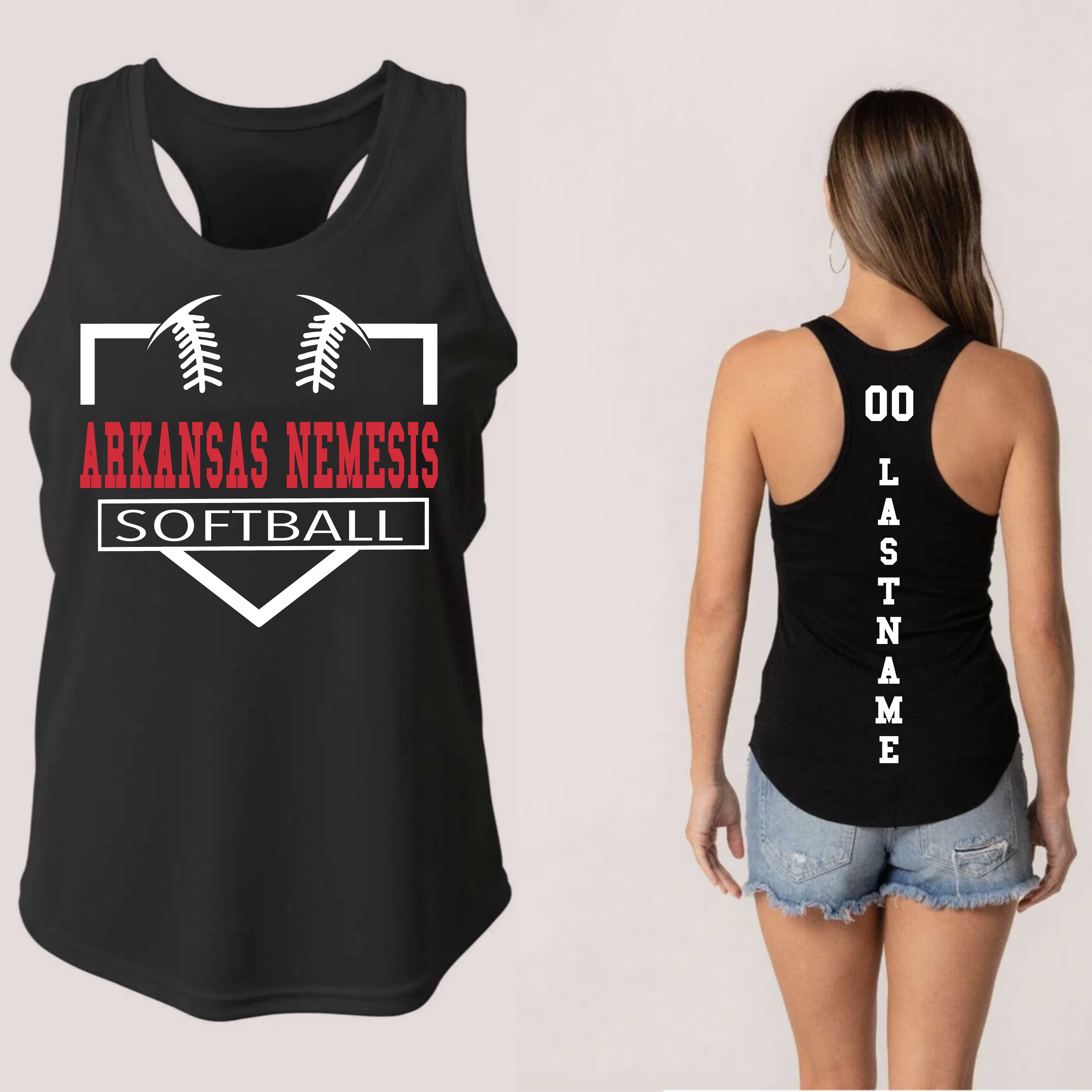 Personalized Arkansas Nemesis Softball