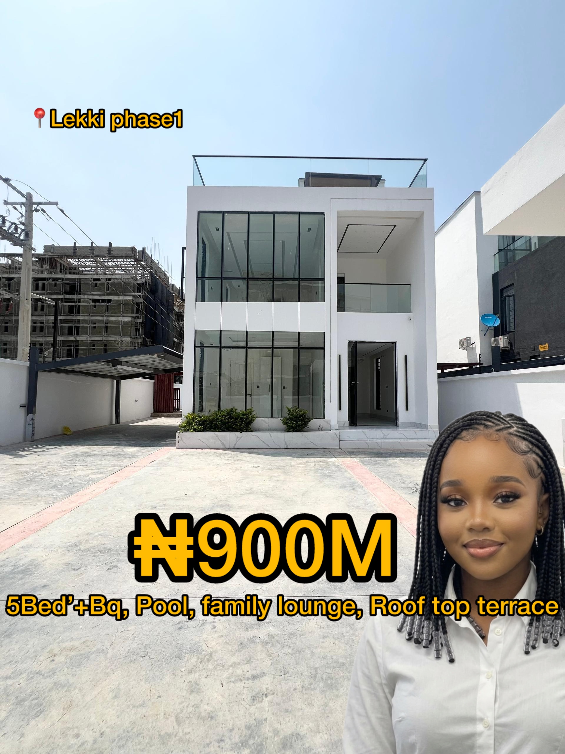 LUXURY 5 BEDROOM FULLY DETACHED DUPLEX WITH POOL IN LEKKI