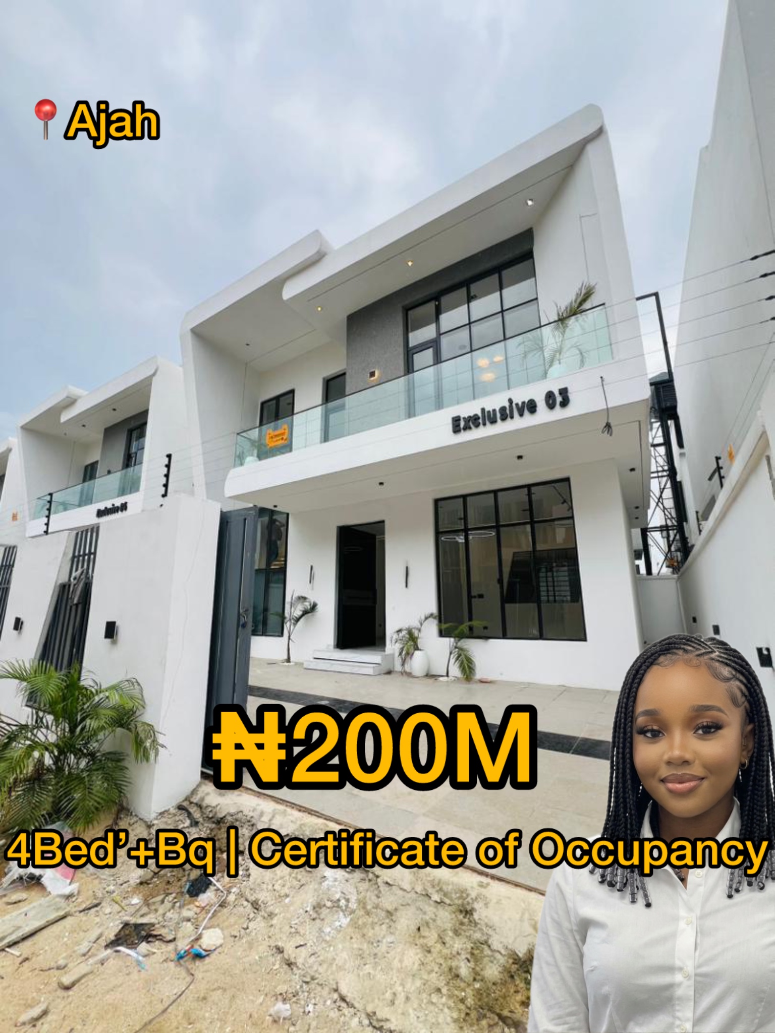4 BEDROOM FULLY DETACHED DUPLEX WITH BQ FOR SALE