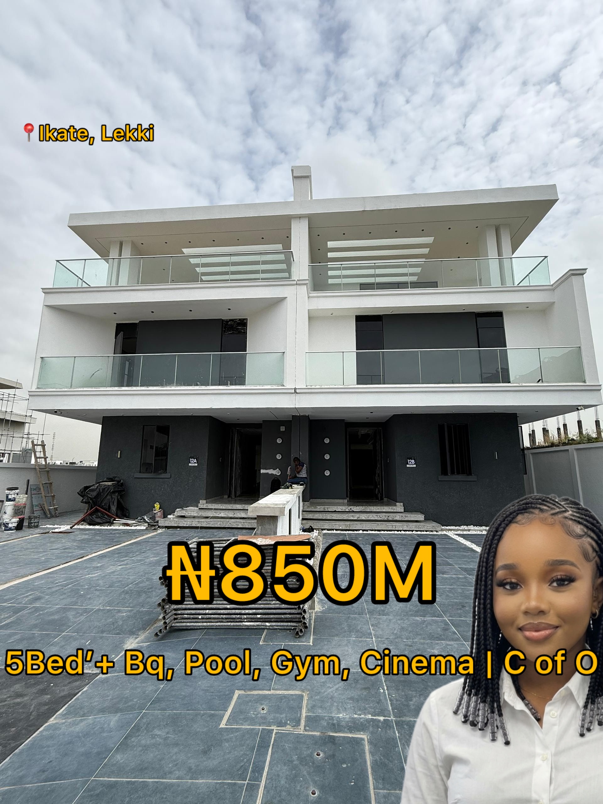 LUXURY 5 BEDROOM SEMI-DETACHED DUPLEX FOR SALE - Ikate, Lekki