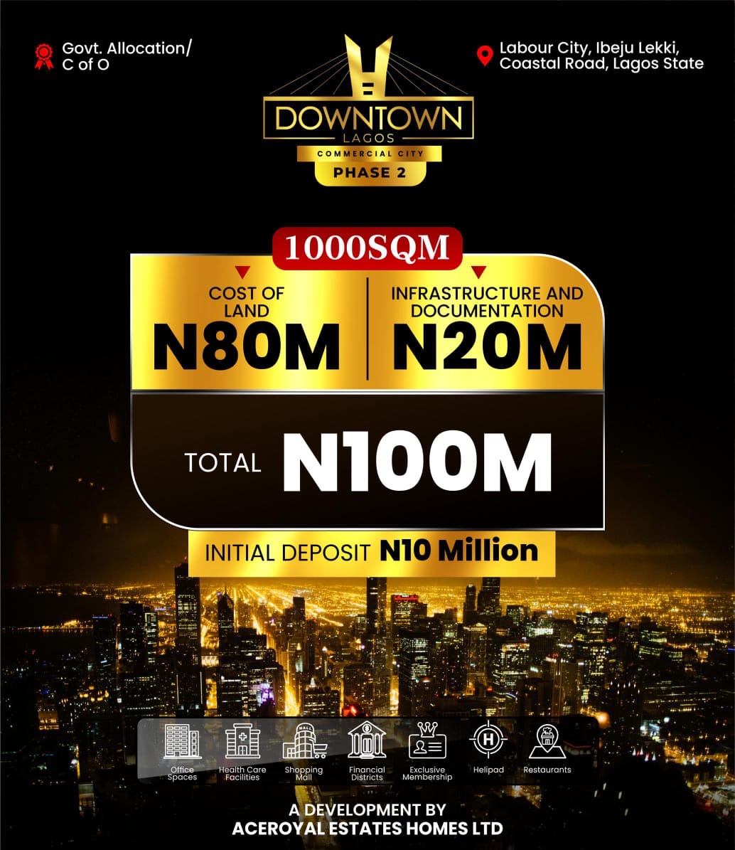 The smart ones aren’t debating distance… They’re securing position early. Buy into Downtown Lagos now, before everyone else catches on. - image 2