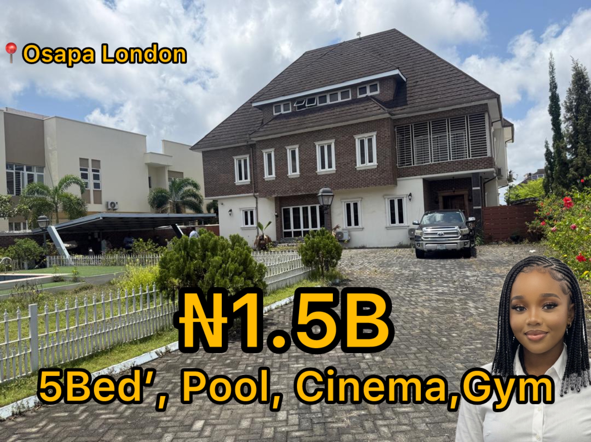MANSION SITTING ON 1000SQM IN PINNOCK BEACH ESTATE, OSAPA LONDON LEKKI — FOR SALE ✨ - image 1