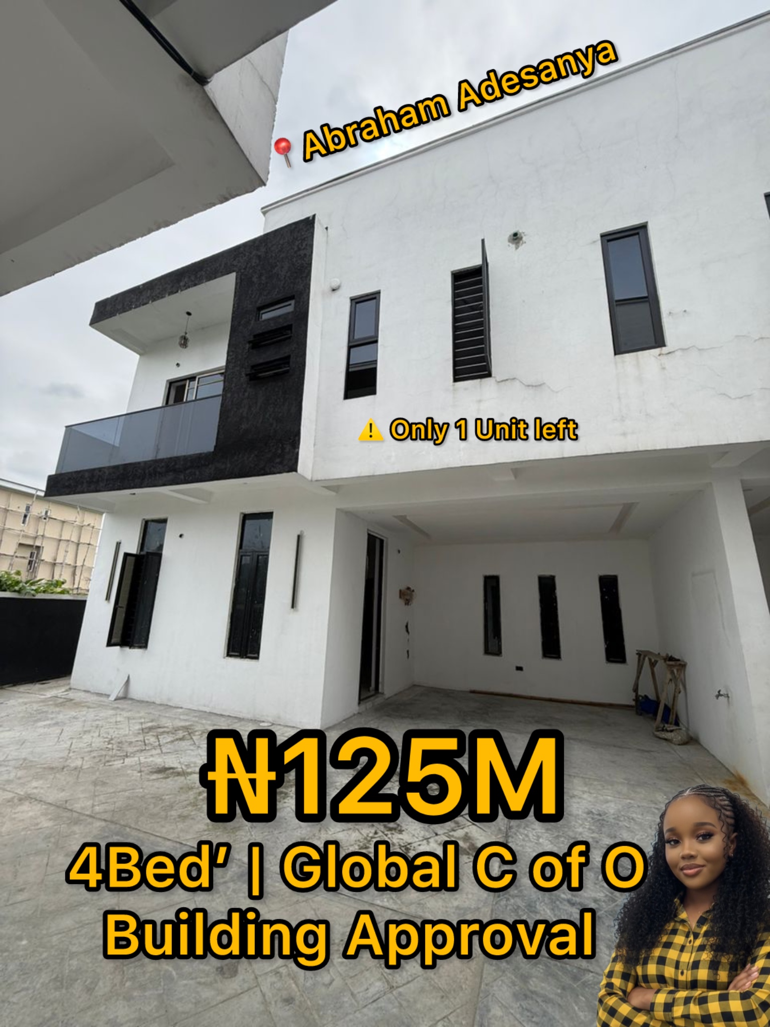 🚨 FASTEST CLICK! 🚨ONLY 1 UNIT LEFT  🏡 Newly Built 4 Bedroom Terrace Duplex