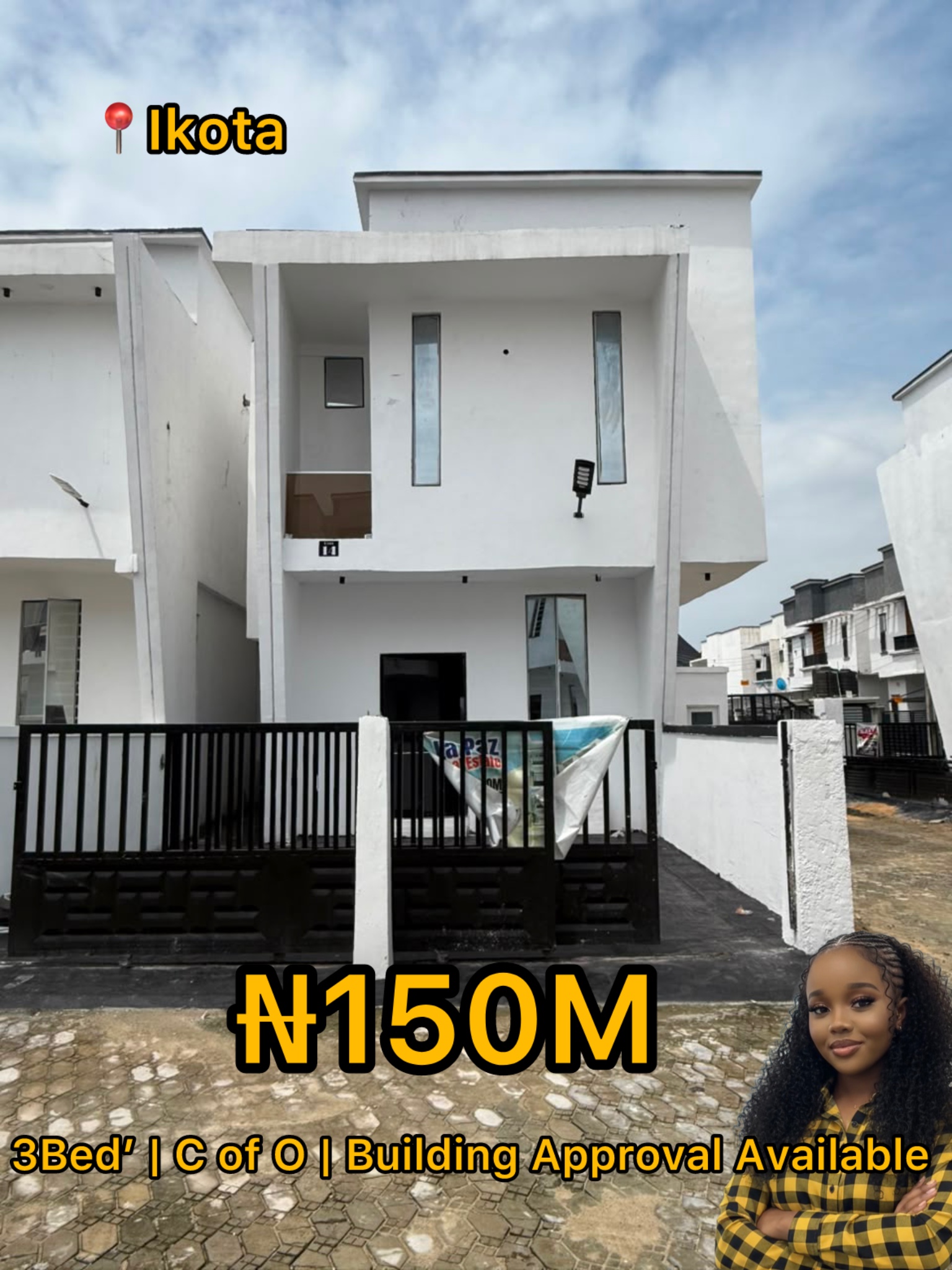 Own a beautifully crafted fully detached duplex in the heart of Ikota,