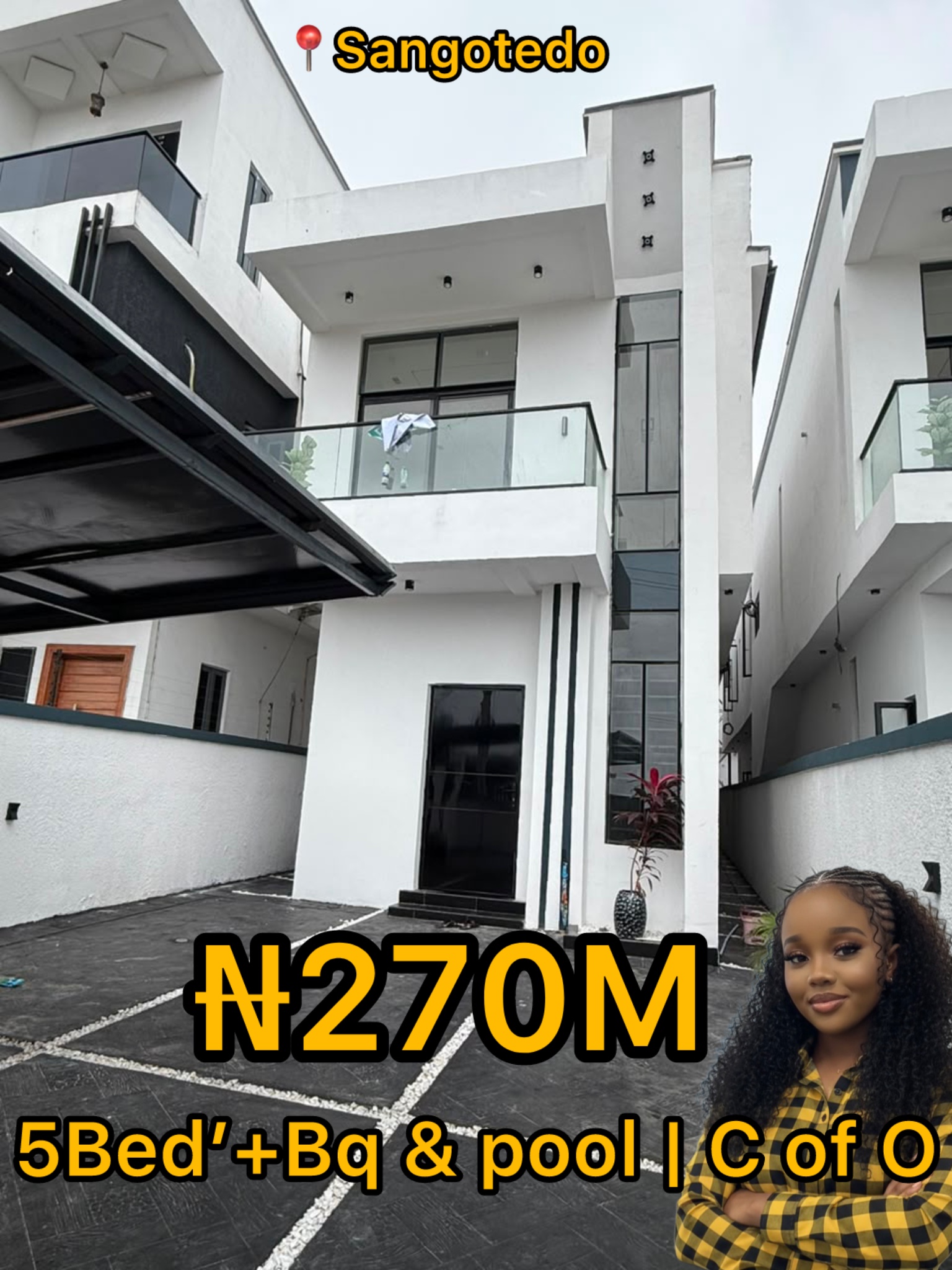 A brand-new property in a secure and well-connected part of Sangotedo, ideal for comfortable family living or a valuable real estate investment.