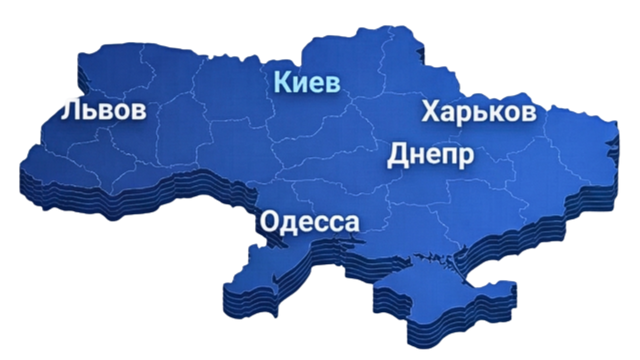 Карта Украины с партнерами Kleanthous