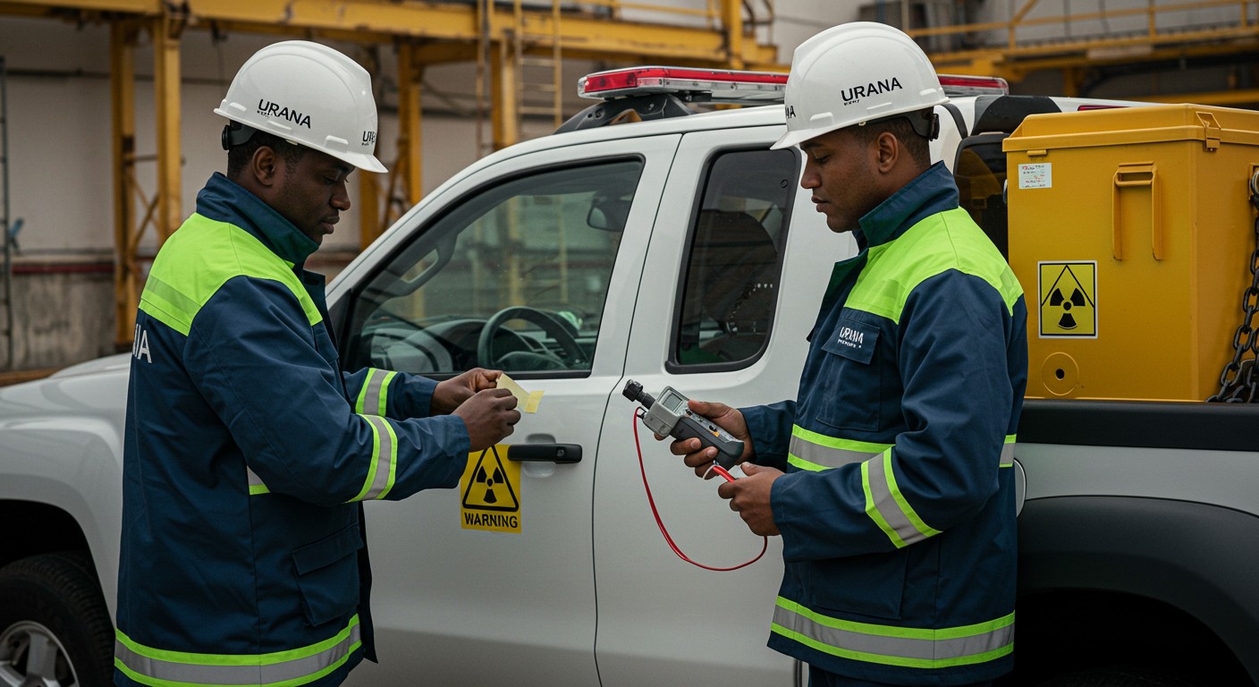 Secure transport of radioactive materials in East Africa, managed by URANA's safety consultancy.