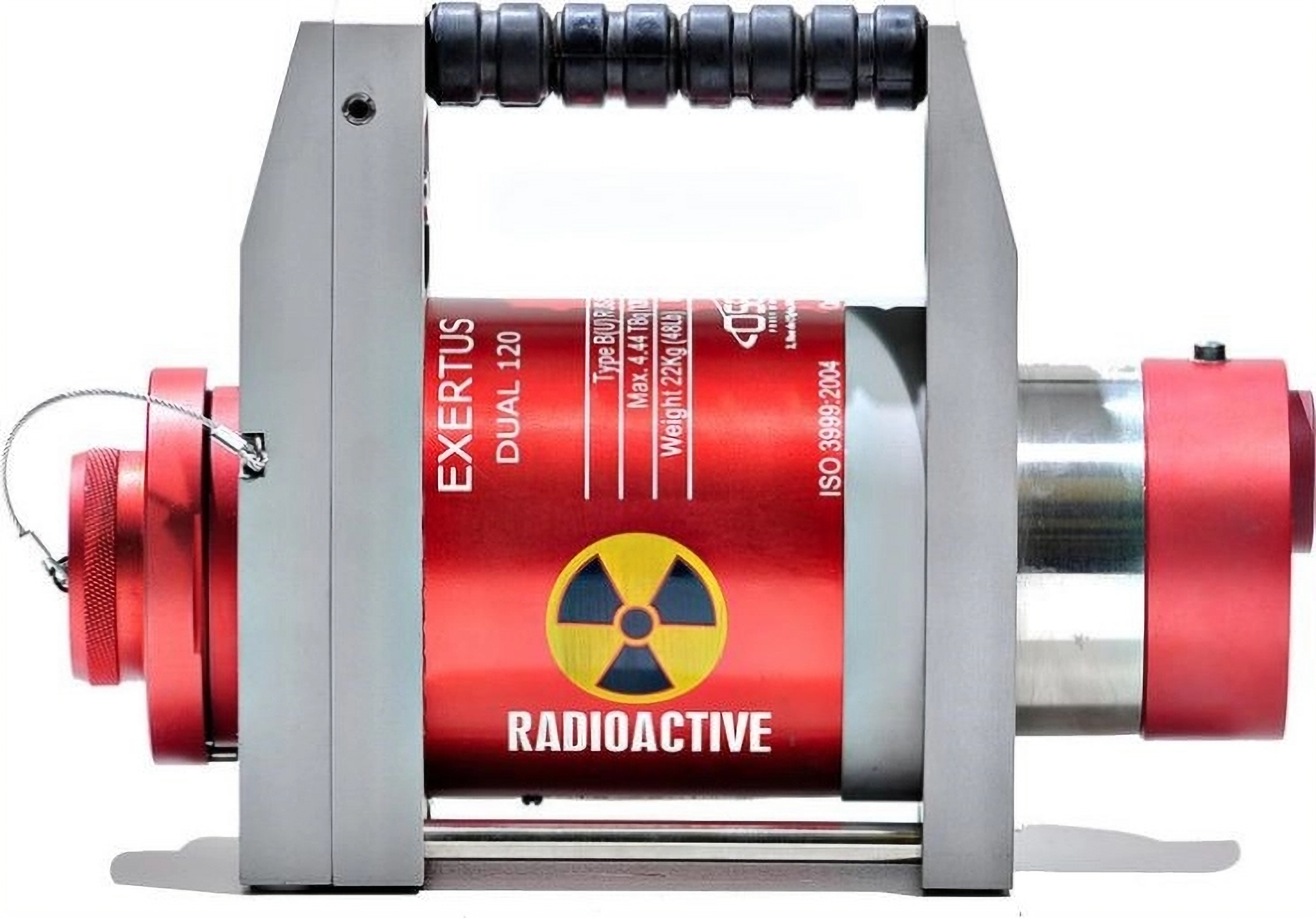 An industrial radioactive source.