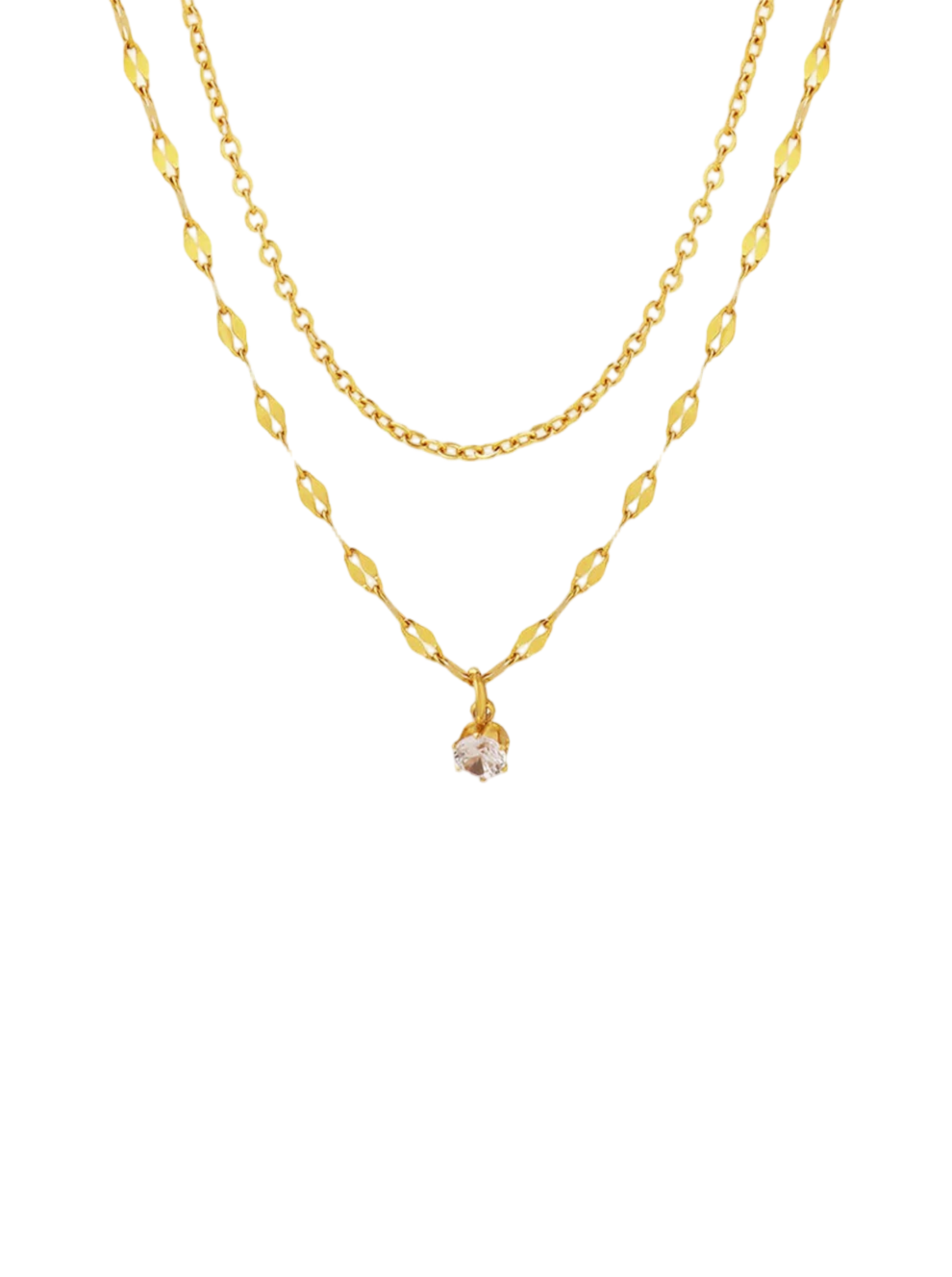 Elora halskæde 18k guldbelagt