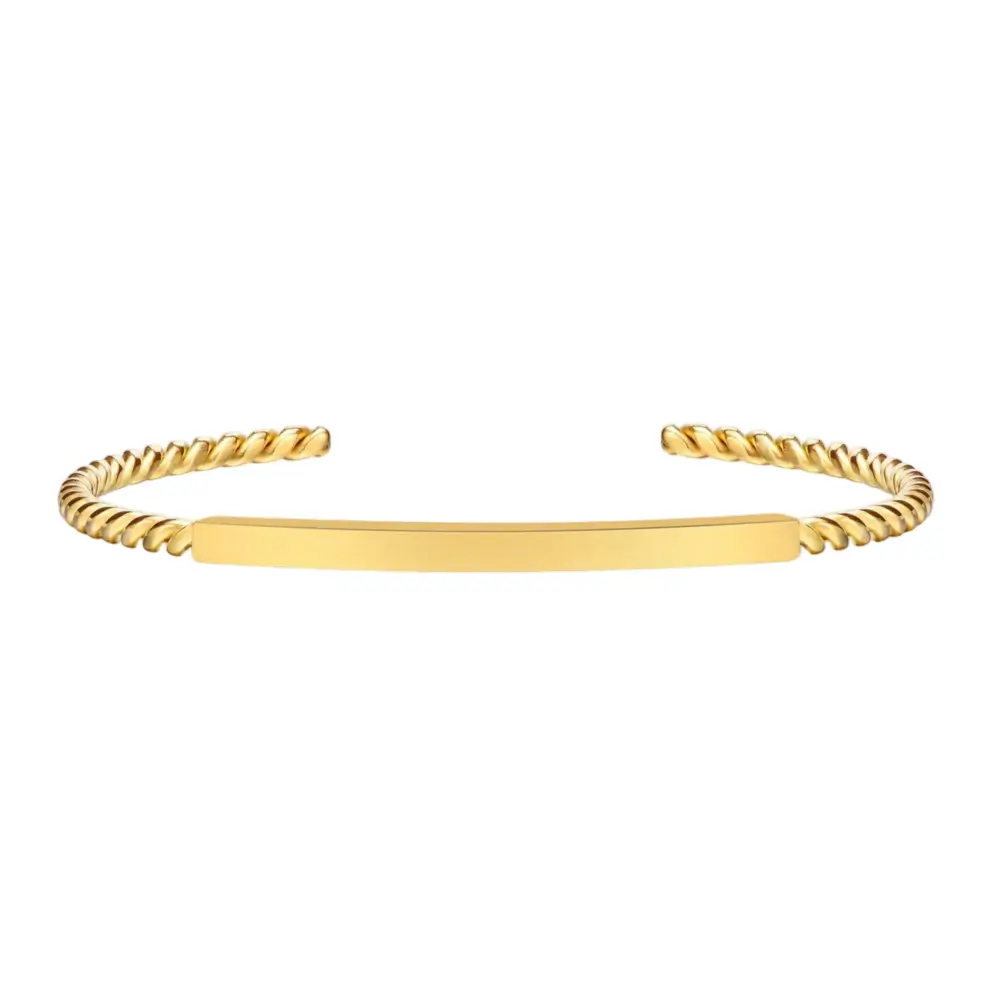 Twist af Elegance armbånd 18k guldbelagt