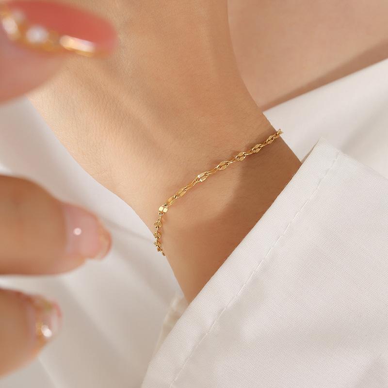 Guldglimt armbånd 18k guldbelagt