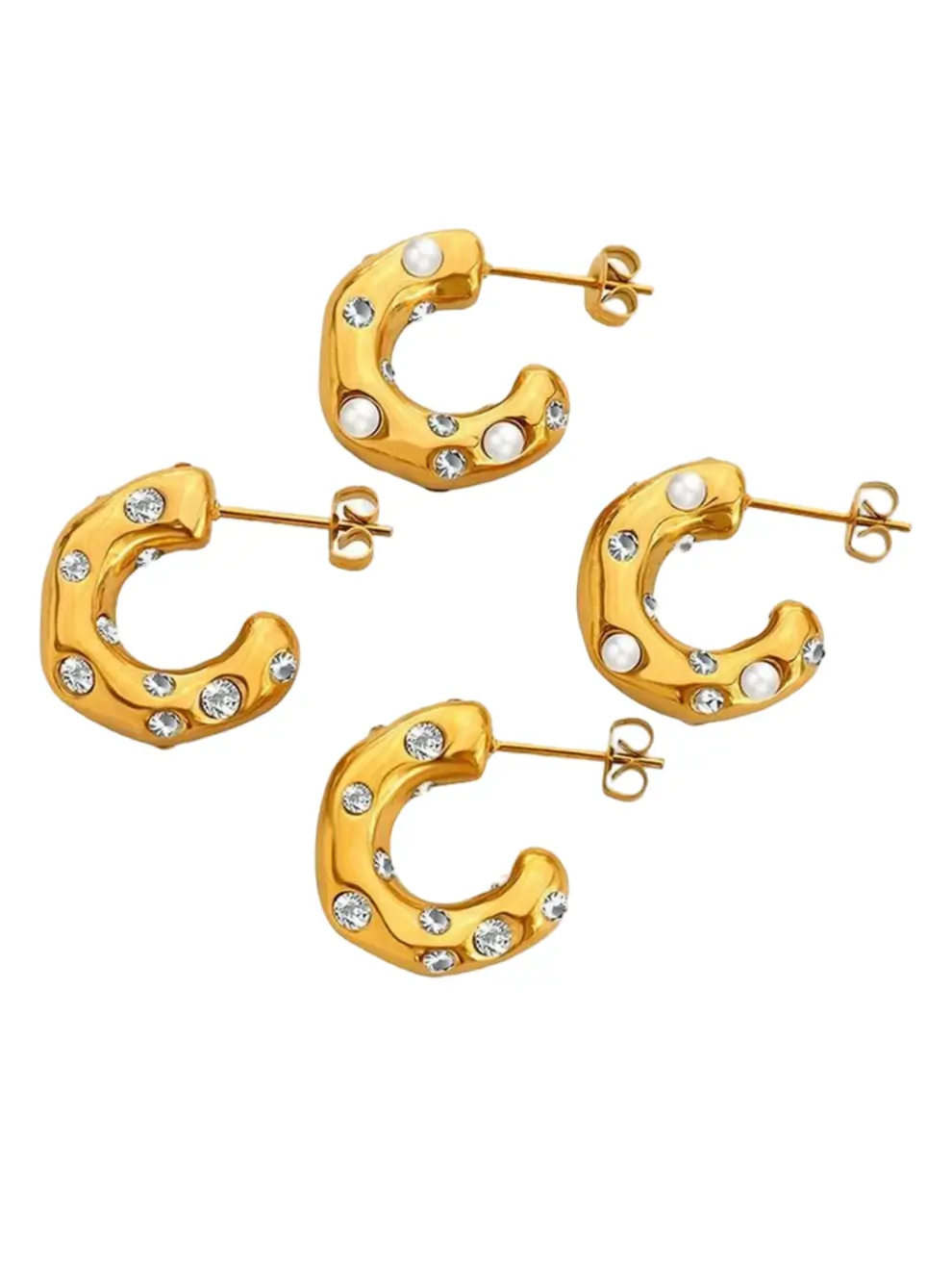 Himmelske Bue øreringe 18k guldbelagt