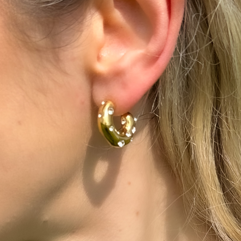 Himmelske Bue øreringe 18k guldbelagt