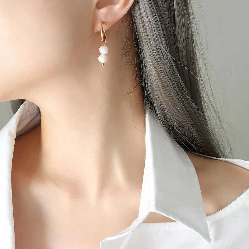 Evige Cirkel øreringe 18k guldbelagt