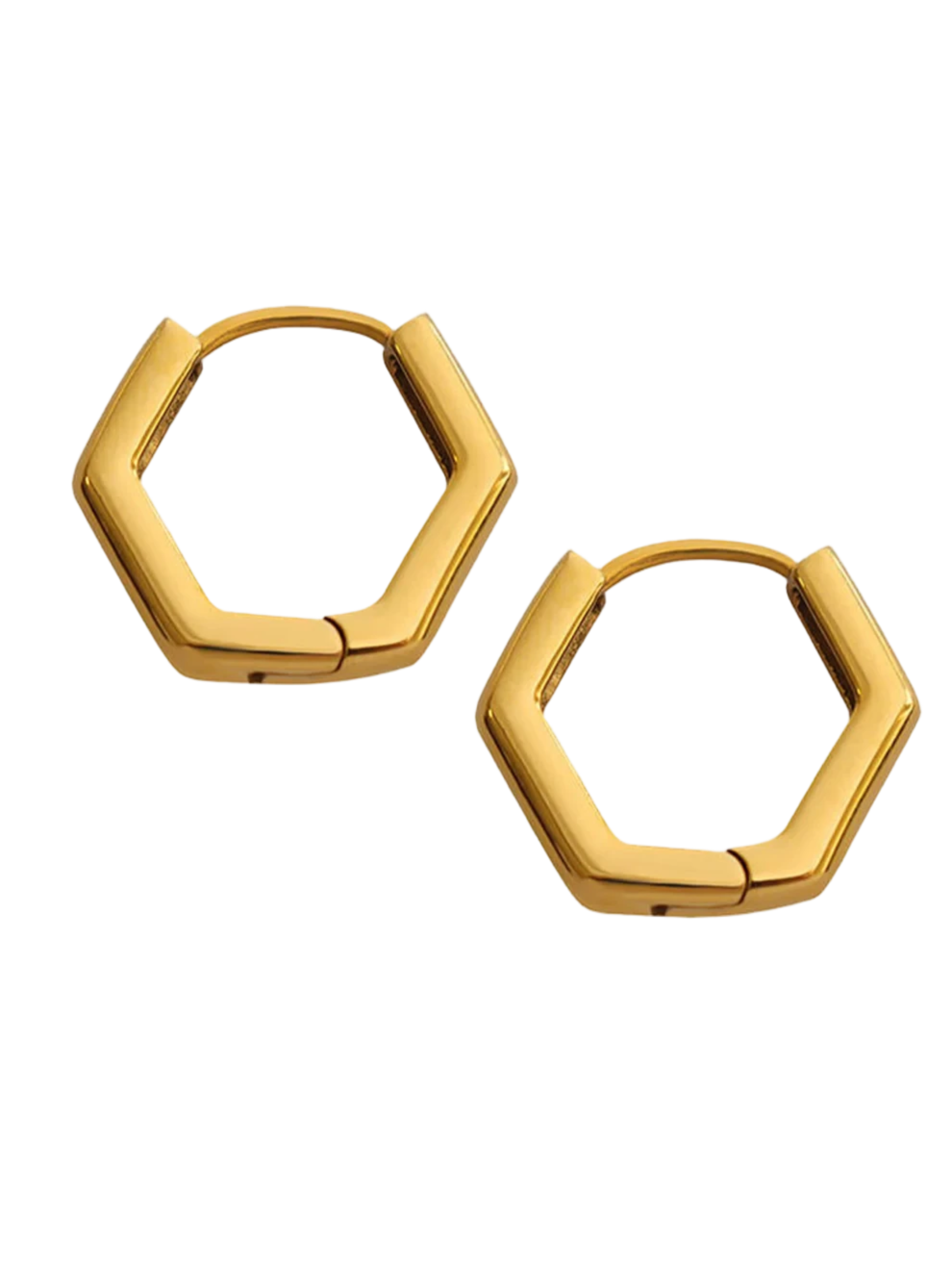 Gyldne Hexia øreringe 18k guldbelagt