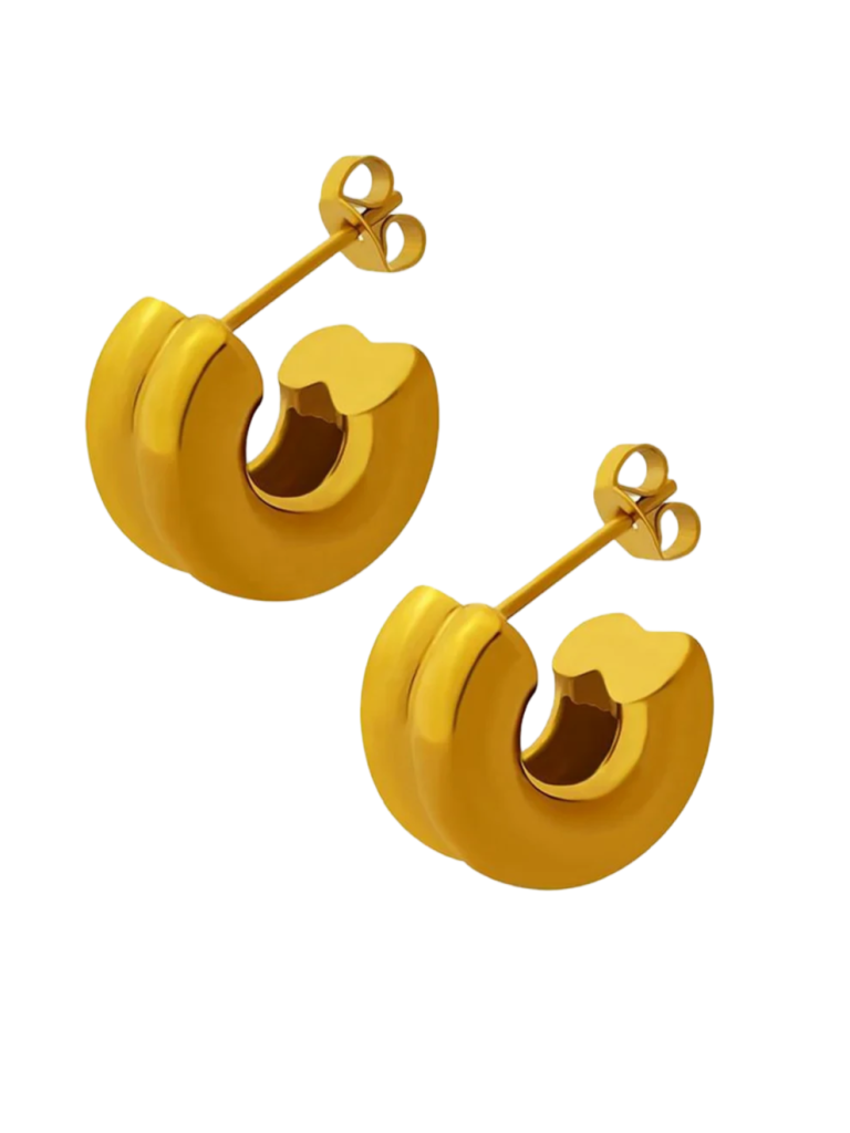 Sasha Gyldne Orbit øreringe 18k guldbelagt
