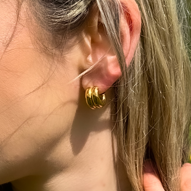 Aurora øreringe 18k guldbelagt