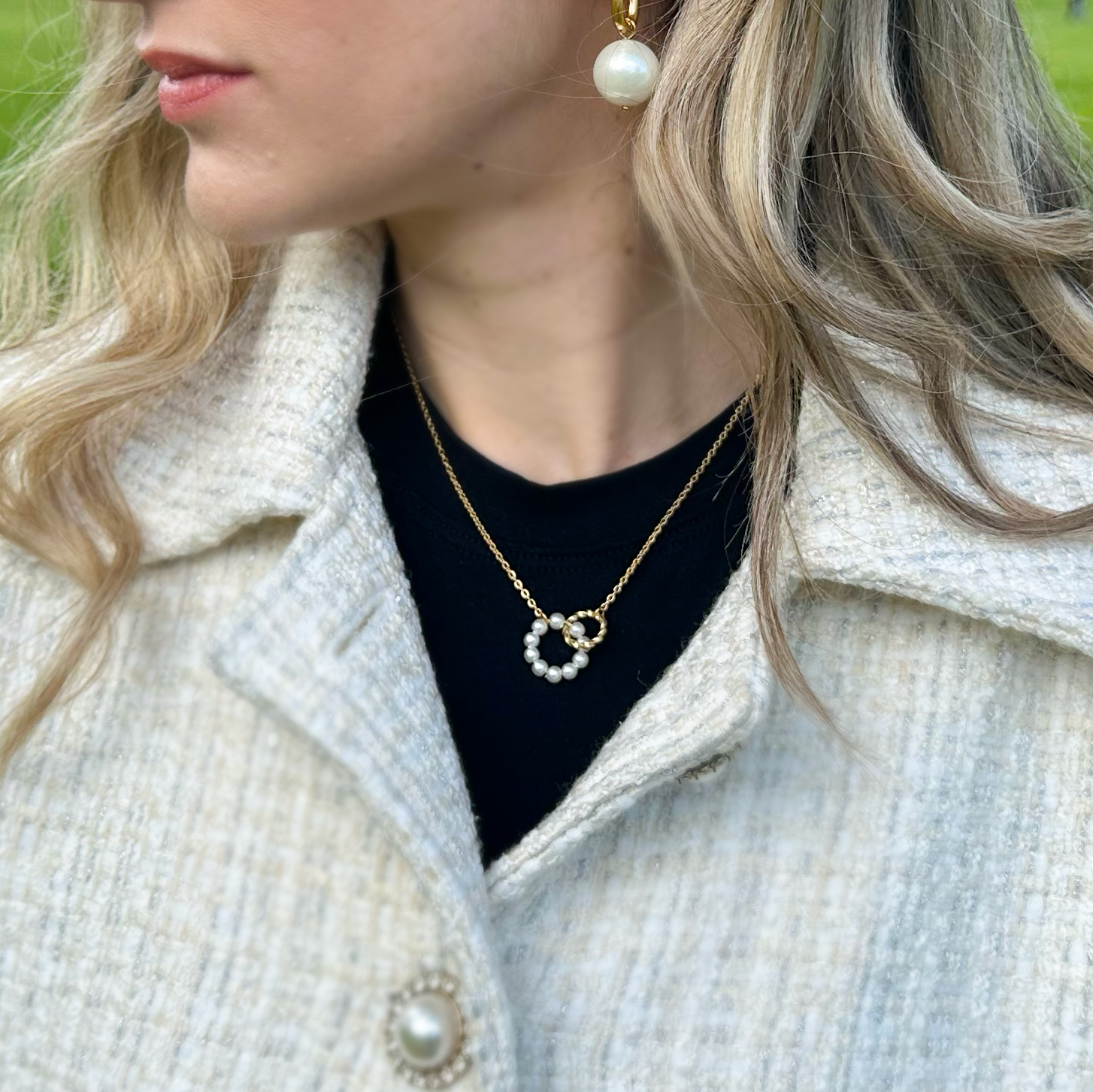 Eleanor halskæde 18k guldbelagt