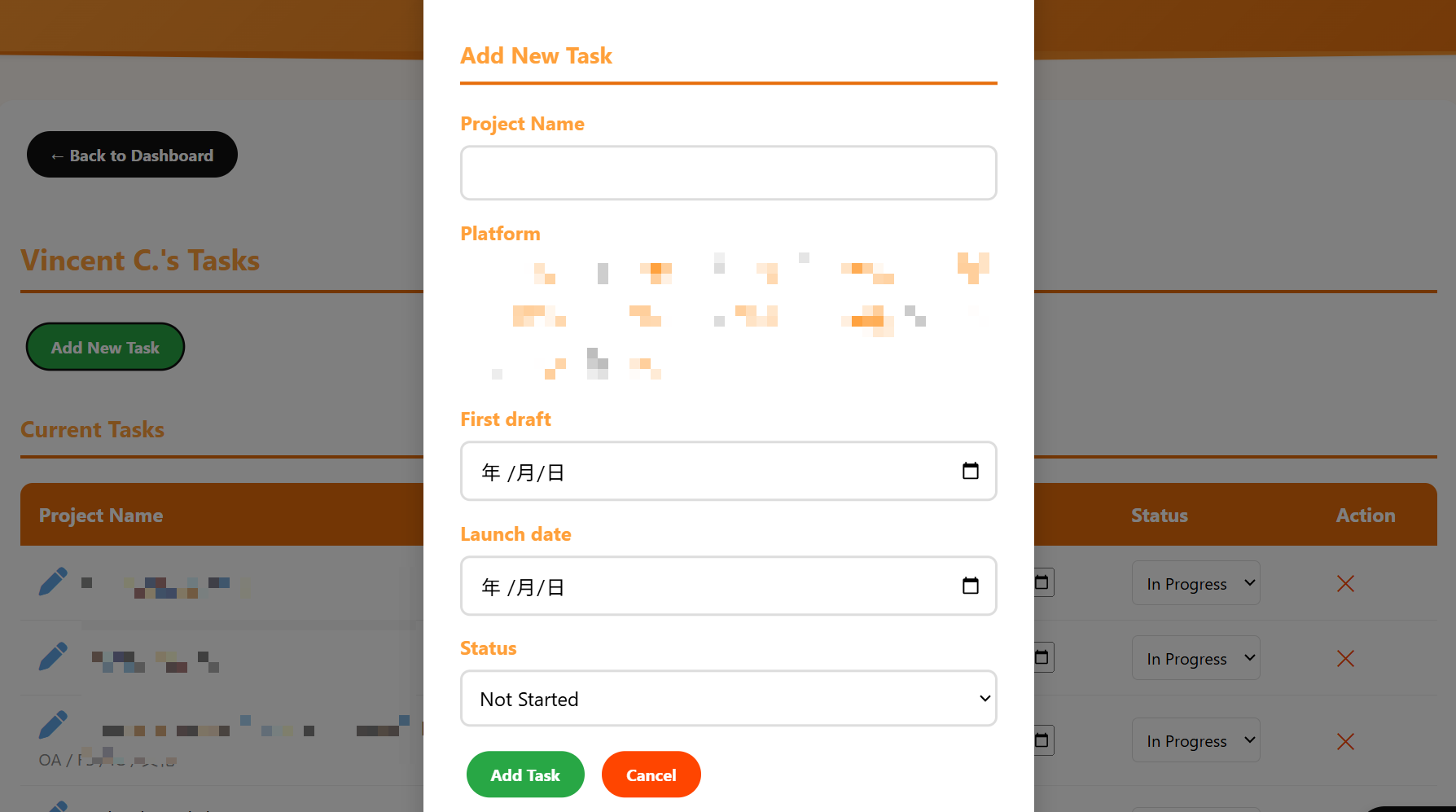Team Task Tracker (Or, 'Not-A-Spreadsheet') screenshot 3
