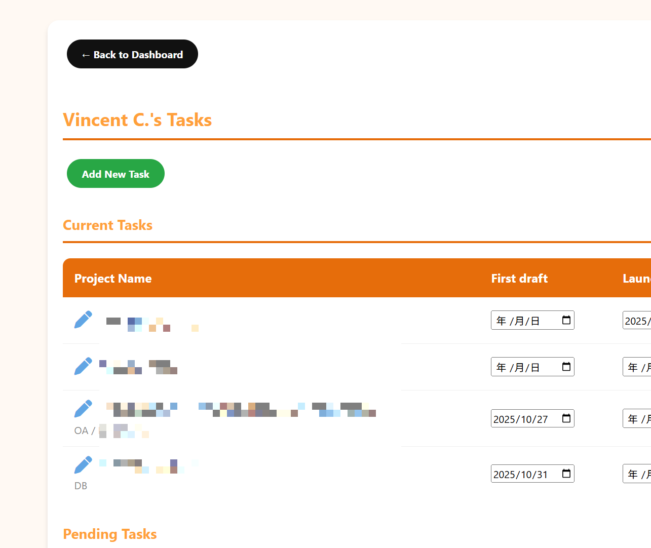 Team Task Tracker (Or, 'Not-A-Spreadsheet') screenshot 2