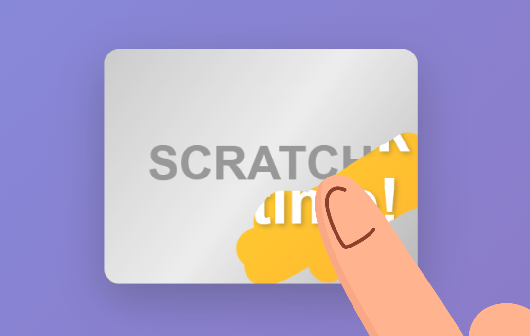 Thumbnail of the interactive scratch card