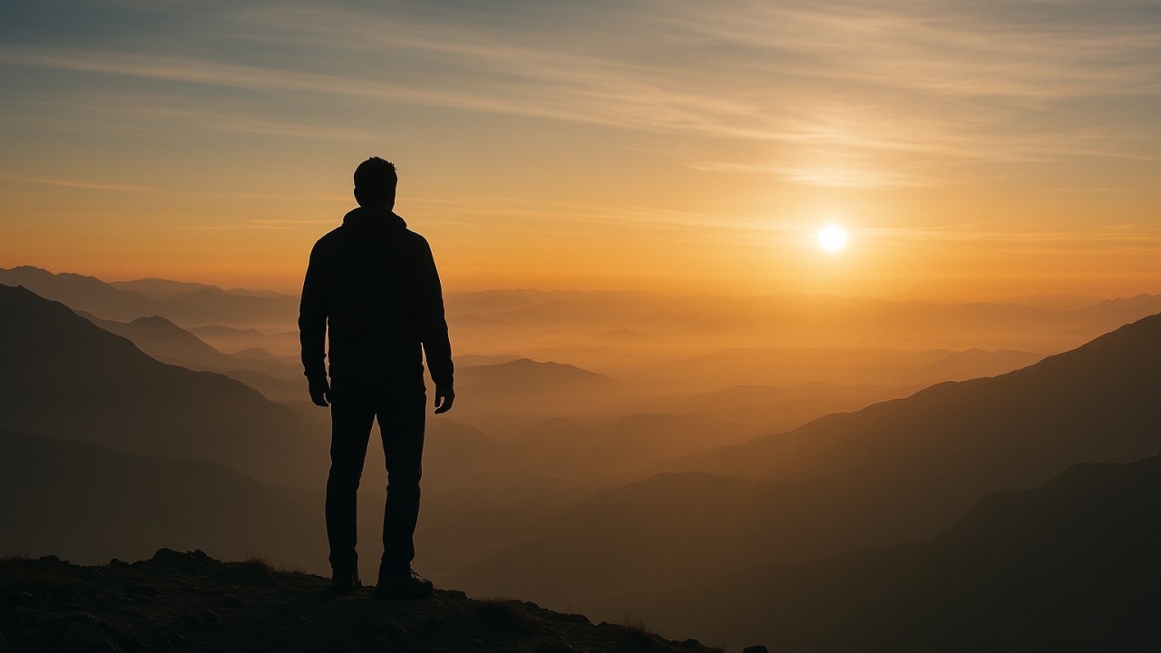 Pessoa usando óculos de realidade virtual, simbolizando a integração de tecnologia e novas perspectivas na transformação pessoal.