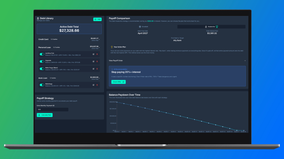 Debt Payoff Planner screenshot