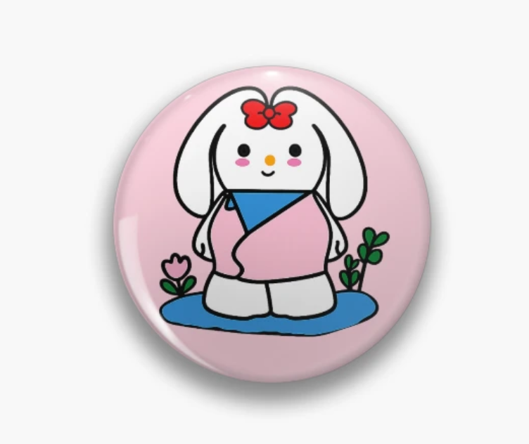 Rumi Rabbit Pin